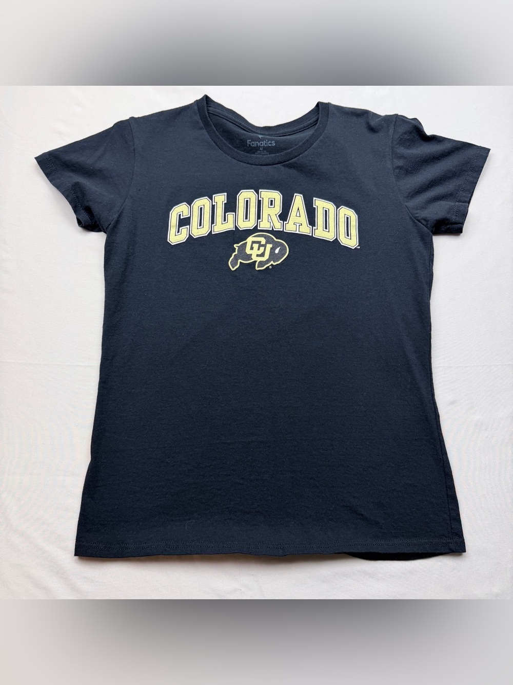 Fanatics Colorado CU Black and Gold Short Sleeve Tee